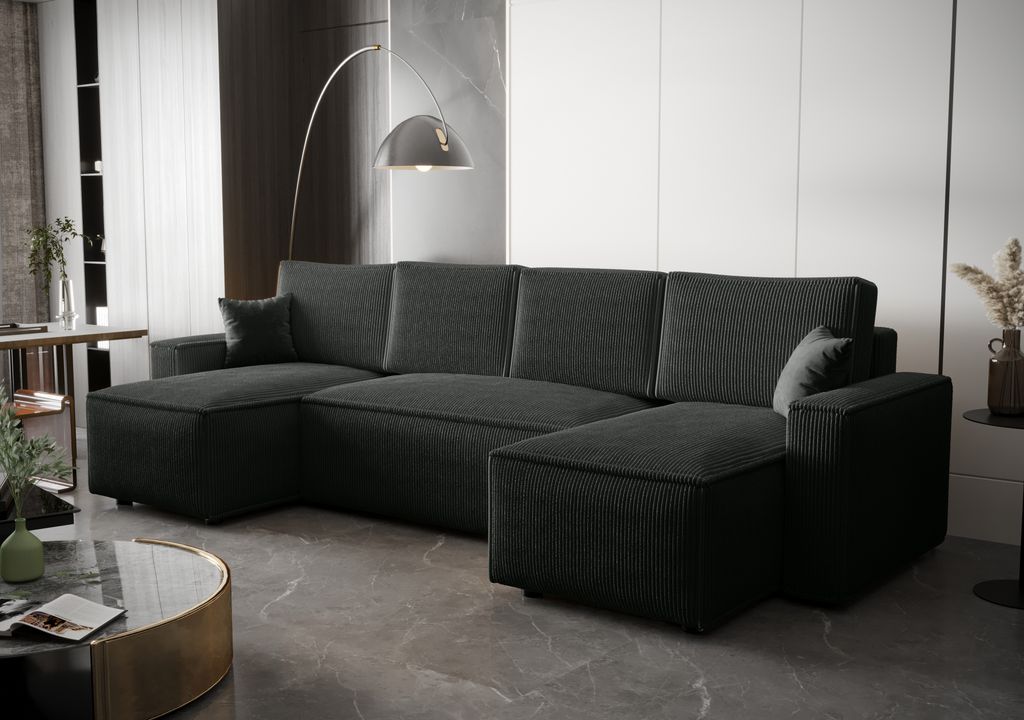 FURMEB AMBRO Ecksofa U-Form Schlafsofa Schlaffunktion Produktbild 