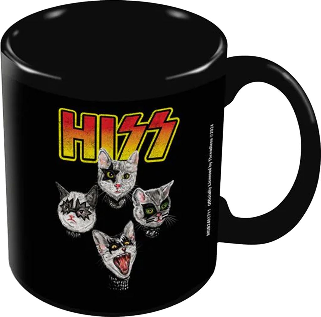 Threadless - Kaffeebecher "Hiss" PM11380 (Einheitsgröße) (Schwarz)