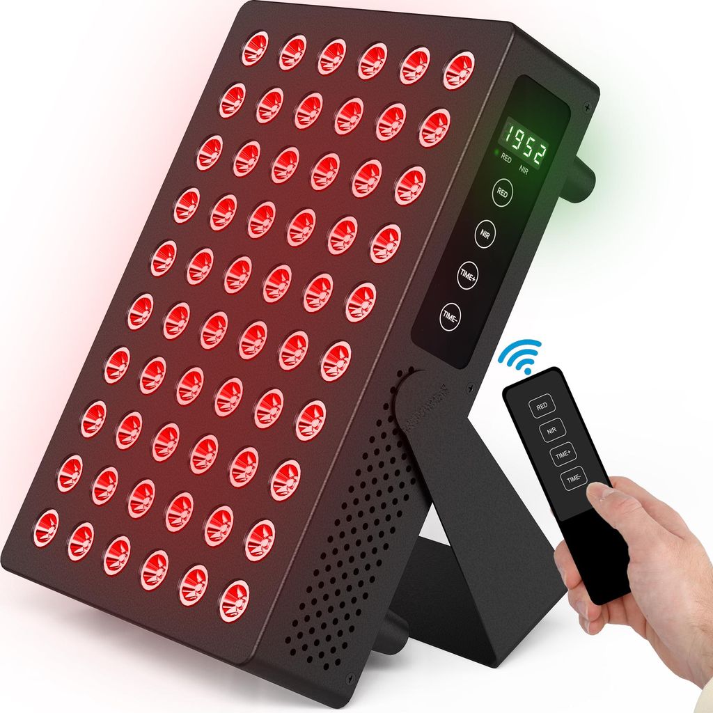 Good4You LED Rotlichtlampe 660 nm & 850 nm - Infrarotlampe mit Timer, zur Schmerztherapie & Hautpflege