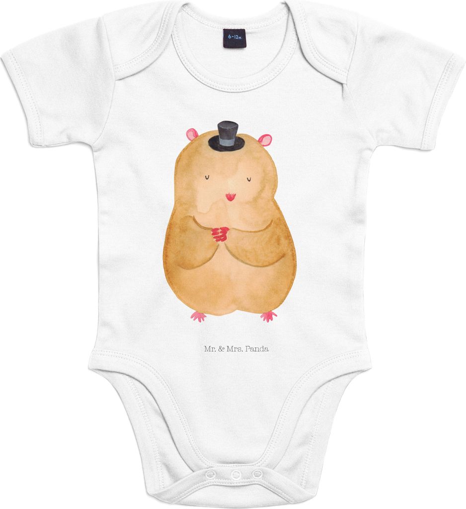 Mr. & Mrs. Panda babykleidung body Hamster Hut 12. - 18. Monat - Heather Grey - Geschenk, overall baby, Magier, Lustige Sprüche, Babybody, Strampl...