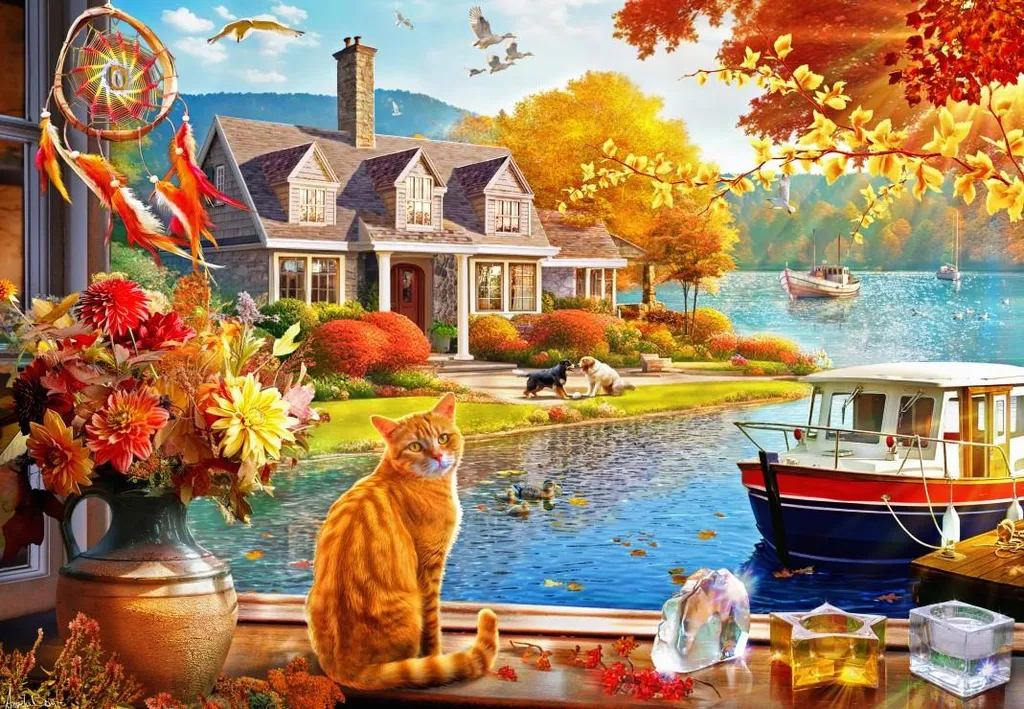 Puzzle Adulte 1000 pièces - Paysage d'Automne Crisp Fall View Bluebird