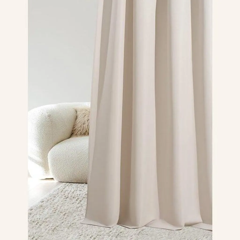 Rideau pour chambre et salon 140x230 cm - Polyester mat déco 1 pièce