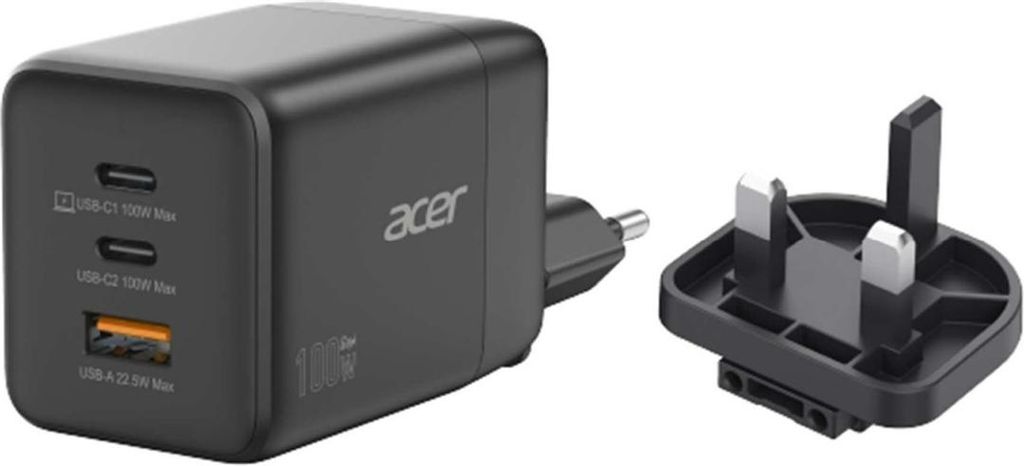 Acer HP.DSCAB.019 Acer Charger  100w 2 x USB-C + 1x USB-A Imagen del producto 