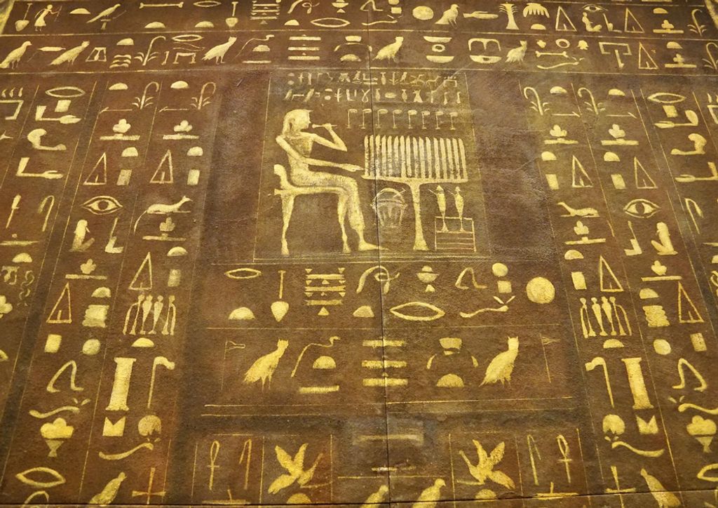 hansepuzzle 80169 - Hyroglyphen Puzzle, 260 Teile, Hintergründe, 41,0 x 28,0cm mit hochwertiger Aufbewahrung, Kartonbox & Beutel