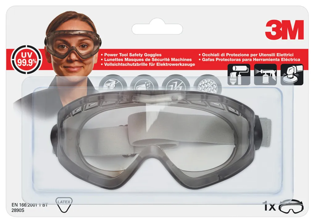 Masque de protection étanche 3M 2890SC pour ponçage et travaux de précision - 2