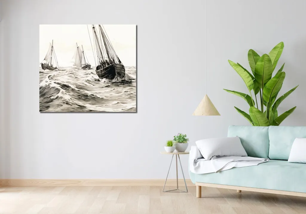 Décoration Murale Image 100 x 90 cm Courageux et libres Style Moderne - 2