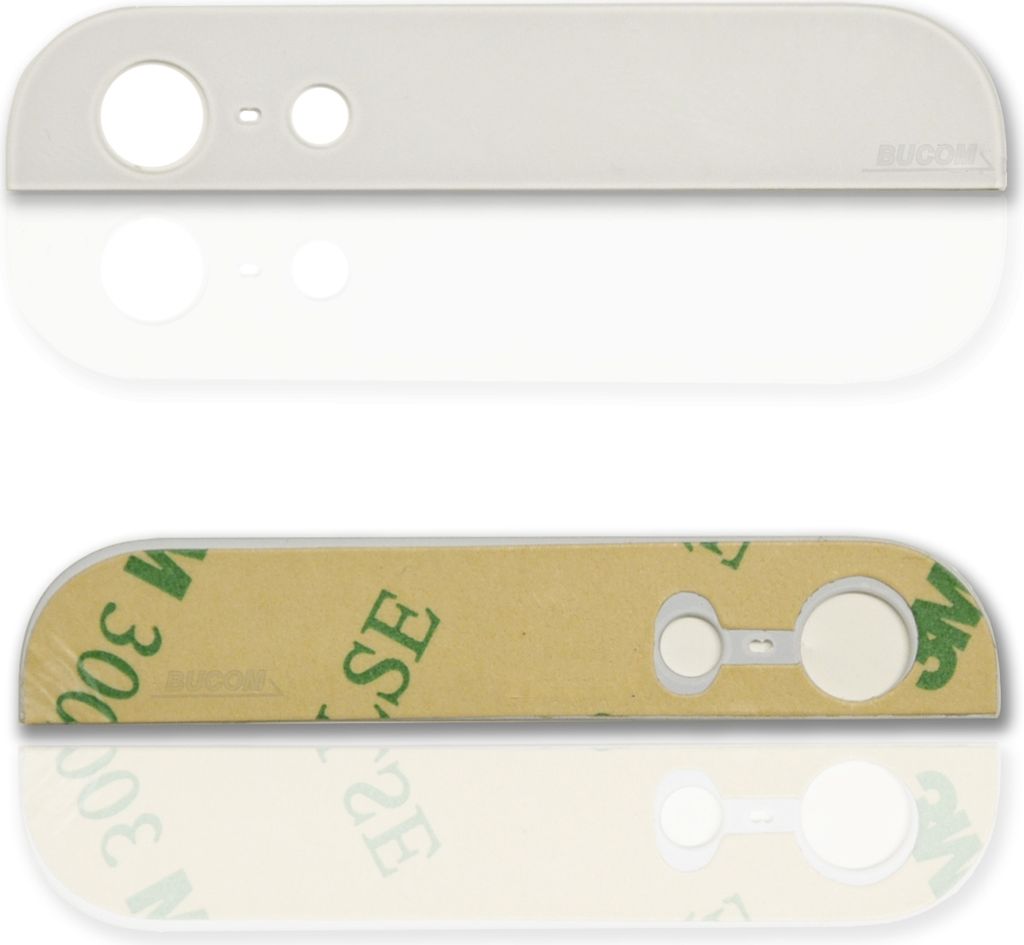 Für iPhone 5 Backcover Kamera Abdeckung Rückschale Oben Glas Gehäuse Selbstklebend