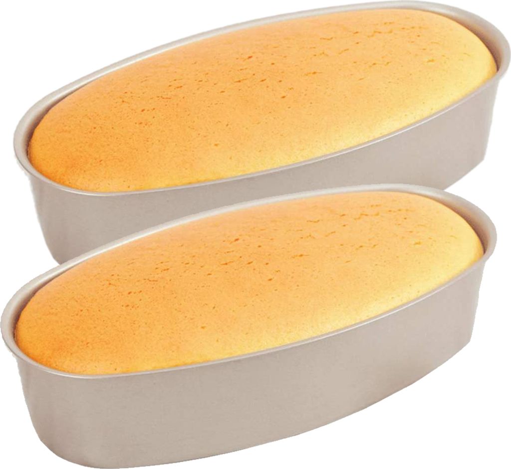CANDeal 2 Stuck Oval Backformen, antihaftbeschichtet, professionelle Kastenform, 22 cm, ovale Form, Kuchenform, antihaftbeschichtet, Stahl, Brot, K...
