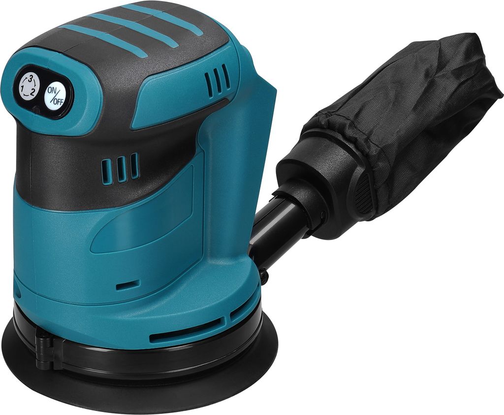 125mm-Akku-Exzenterschleifer, 3 Geschwindigkeiten, Holzschleifer, elektrischer Poliermaschine, fuer Wachsen, Polieren, Schleifen, Polieren Holz Metall