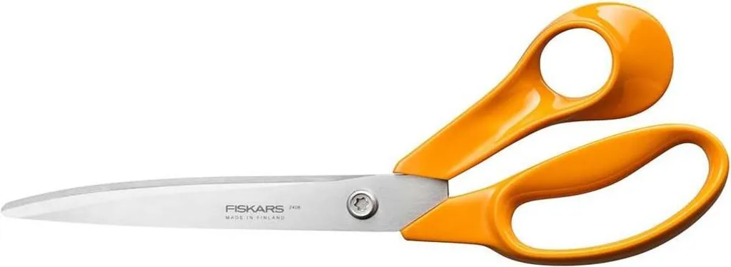 Ciseaux Fiskars 25 cm avec lames en acier inoxydable et anneaux orange