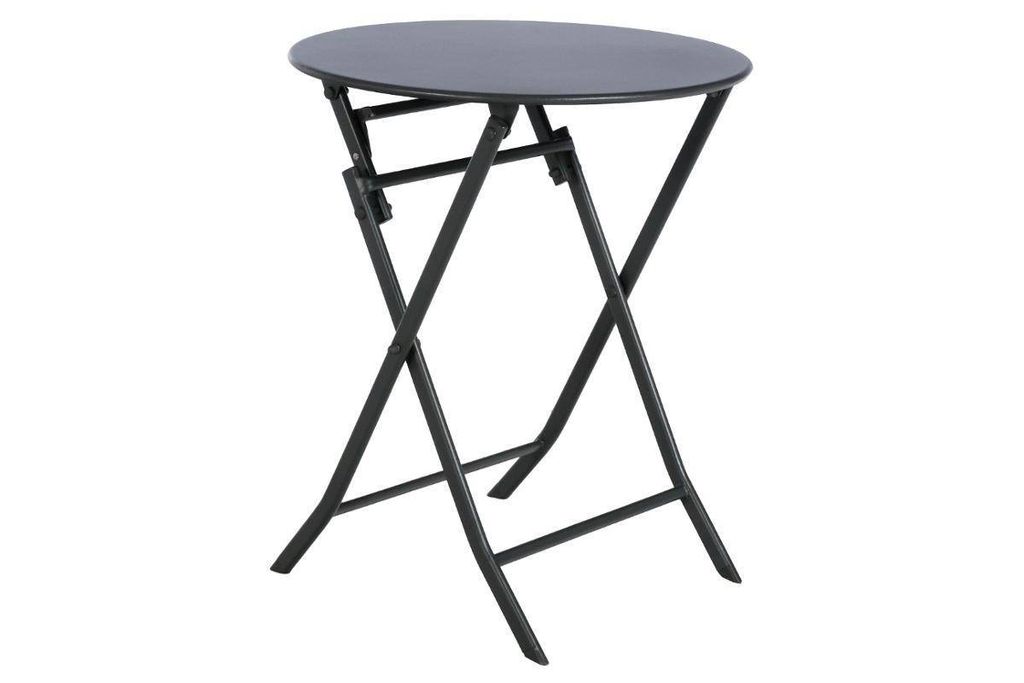 Runder, klappbarer Gartentisch "Greensboro" Graphit Produktbild 
