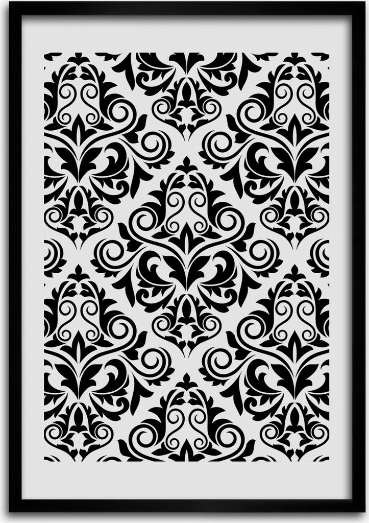 Bild - Bilderrahmen - Foto - 70 cm x 100 cm - MDF - Rahmen - Wandkunst - Verzierungen
