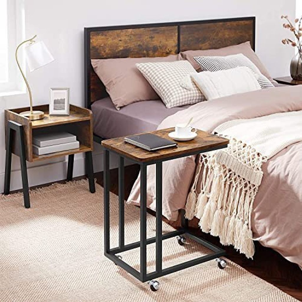 VASAGLE Servierwagen braun 50,0 x 35,0 x 56,0 / 60,0 cm Zdjęcie produktu 32