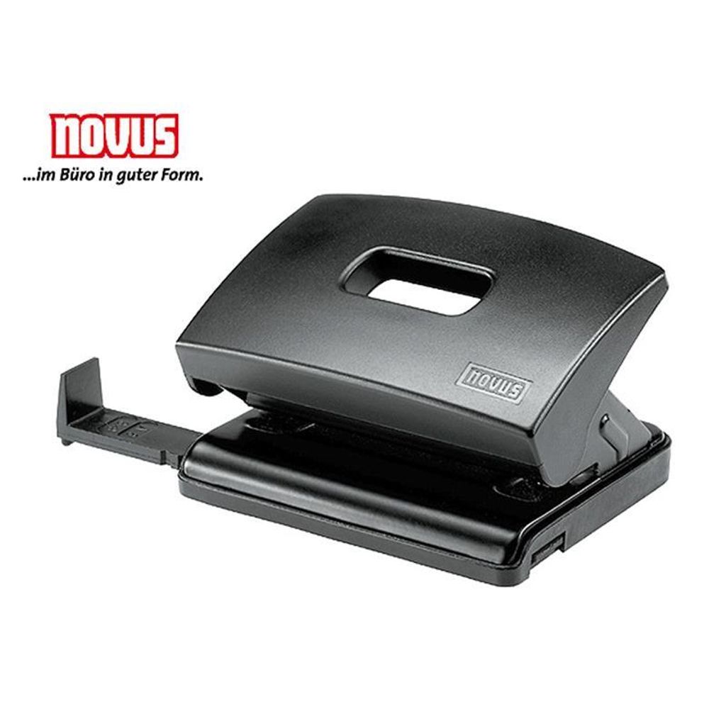 Novus Bürolocher C 216, bis 16 Blatt schwarz, mit Anschlagschiene