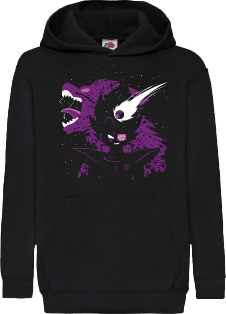 Kinder Kapuzenpullover Dragon Anime Manga Ball Z Vegeta Beast 02, 9-11 Jahr - 140 / Schwarz