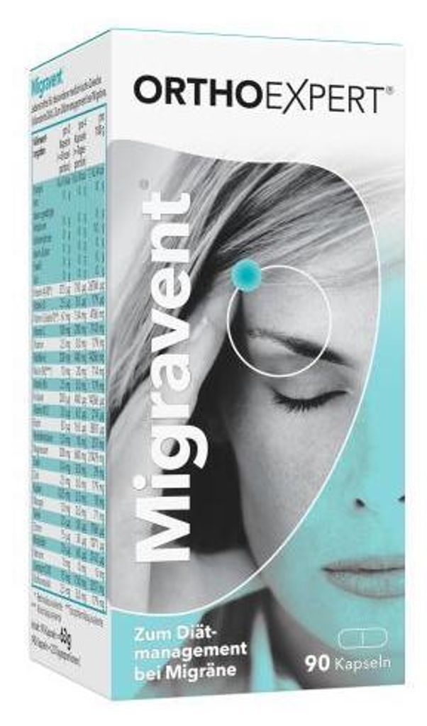 Migravent Orthoexpert capsule per l'emicrania, 90 capsule Immagine del prodotto 