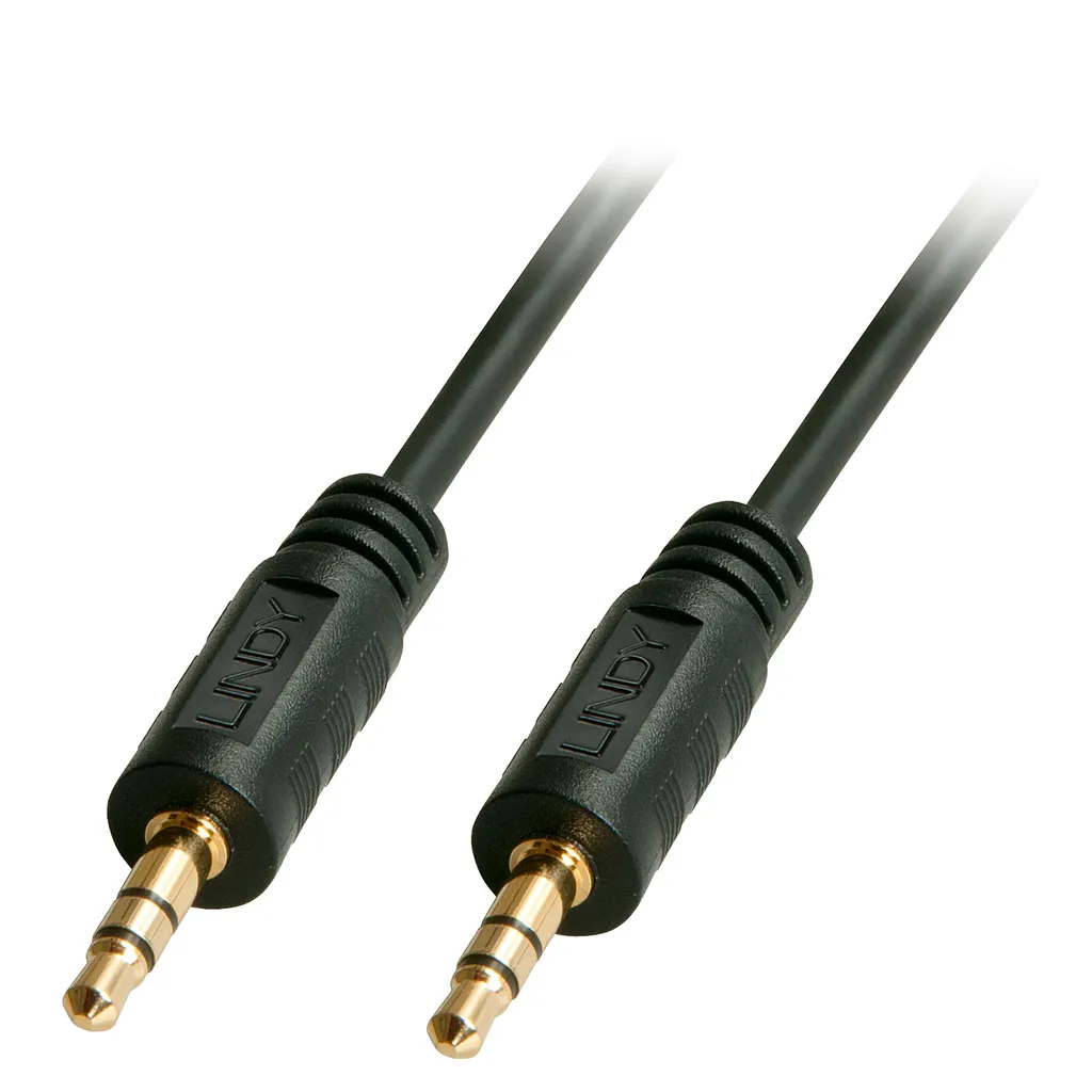 Cavo Audio LINDY Jack 3.5mm 5m Maschio/Maschio Placcato Oro | Qualità Hi-Fi