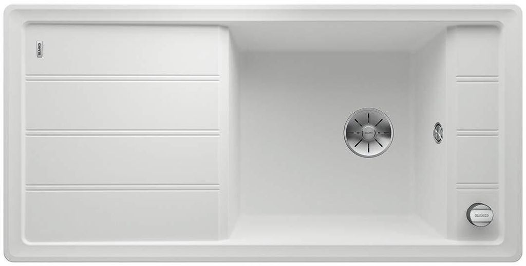 BLANCO FARON XL 6 S Einbauspüle / SILGRANIT / Weiß / Reversibel / Excenter