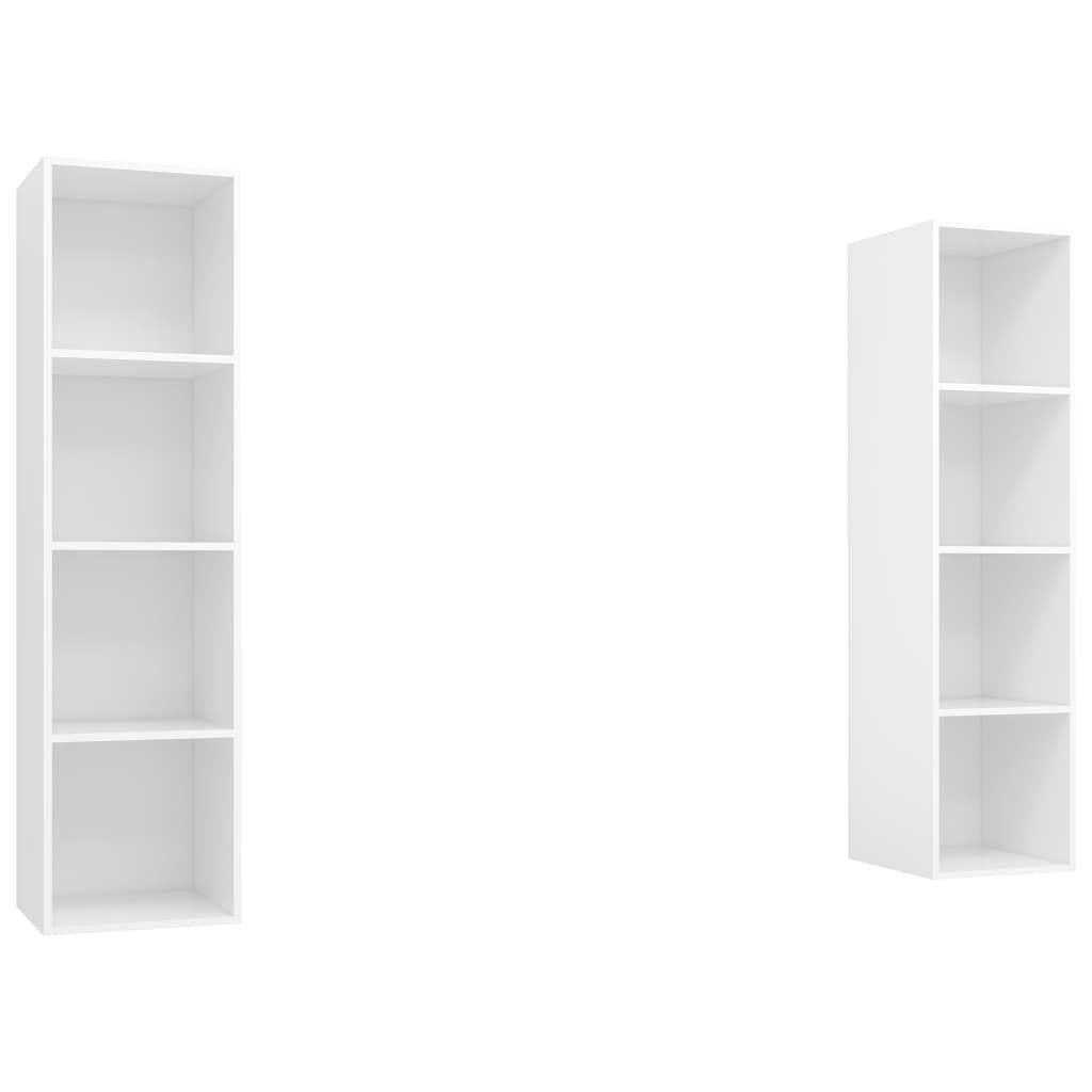 "SALE 2026" TV-Wandschränke 2er-set für Wohnzimmer - elegantes Design - TV-Lowboard -Weiß Holzwerkstoff - TV-Schränke DEMöbel419887