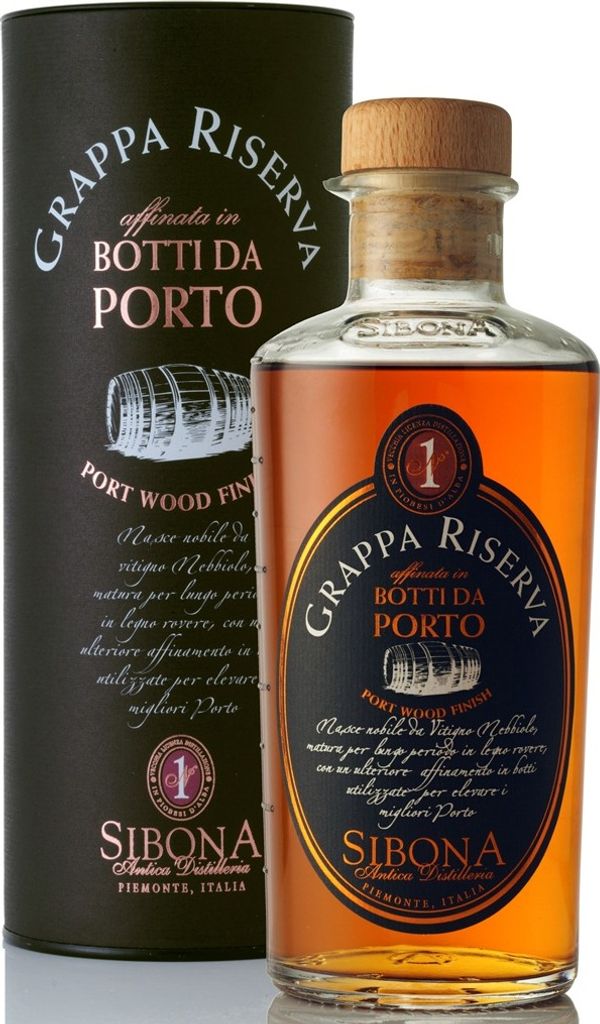 Sibona GRAPPA RISERVA Botti da PORTO 40% Vol. 0,5l in Produktbild 