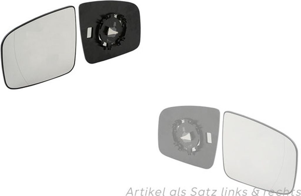 Johns, Spiegelglas passend für Mercedes 639 Vito 09/09- Neu lag. Set links & rechts, 28114133 A0028114133 28114233 A0028114233