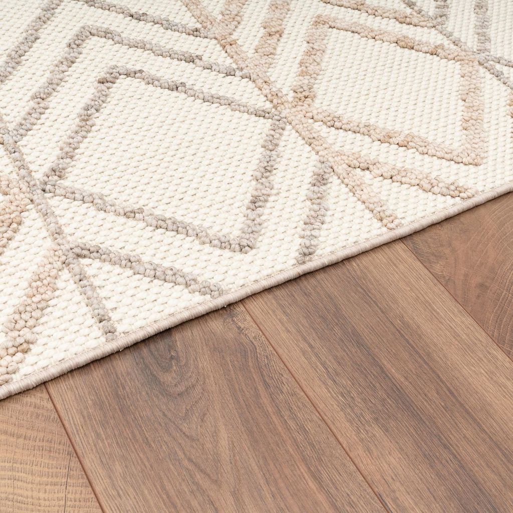 Wohnzimmer Teppich Kurzflor Pastell Mit