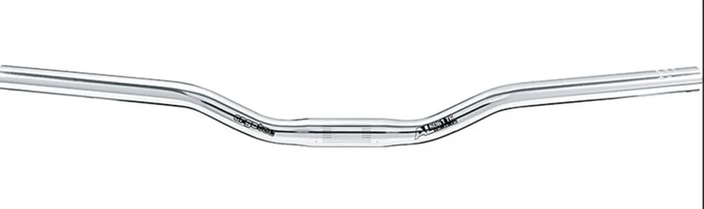 Guidon Riser Ergotec 620mm Argenté - Rehausse 30mm pour VTC et Ville