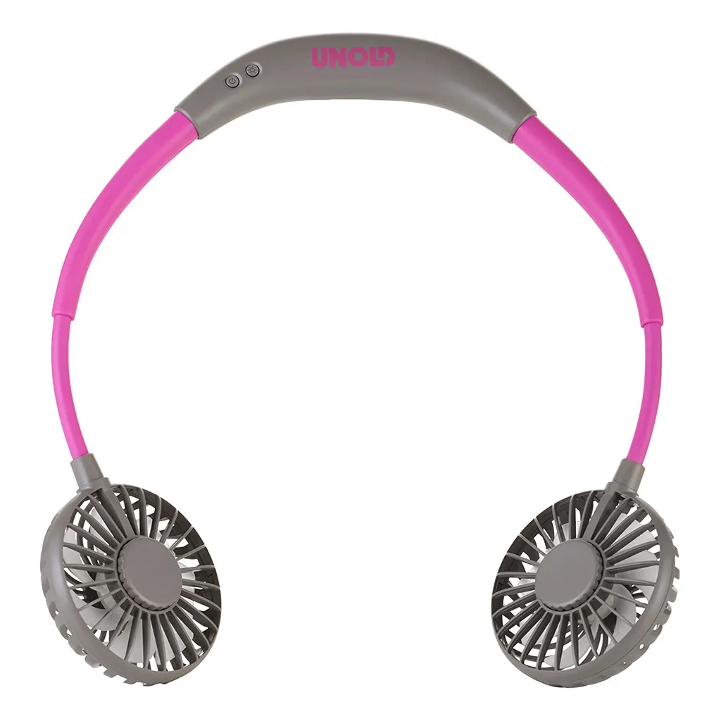 Ventilateur de cou réglable 3 vitesses Unold 86699 Anthracite et LED