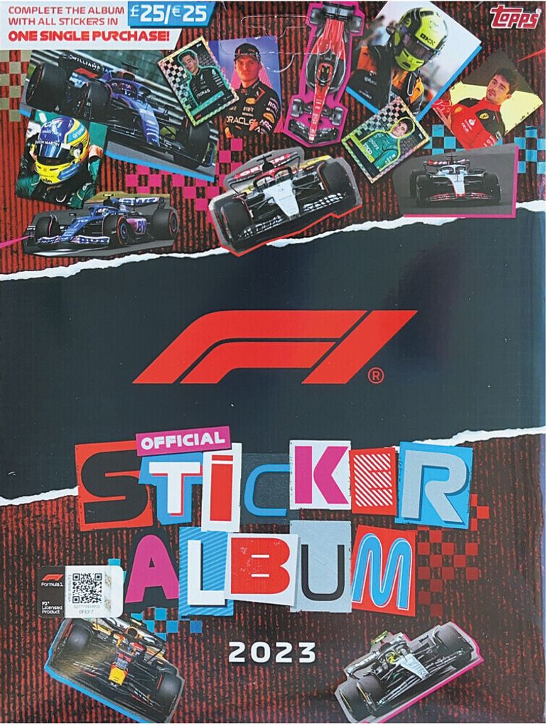 Formula 1 Saison 2023 - Sammelsticker - Komplettes Sticker- und Album-Set!
