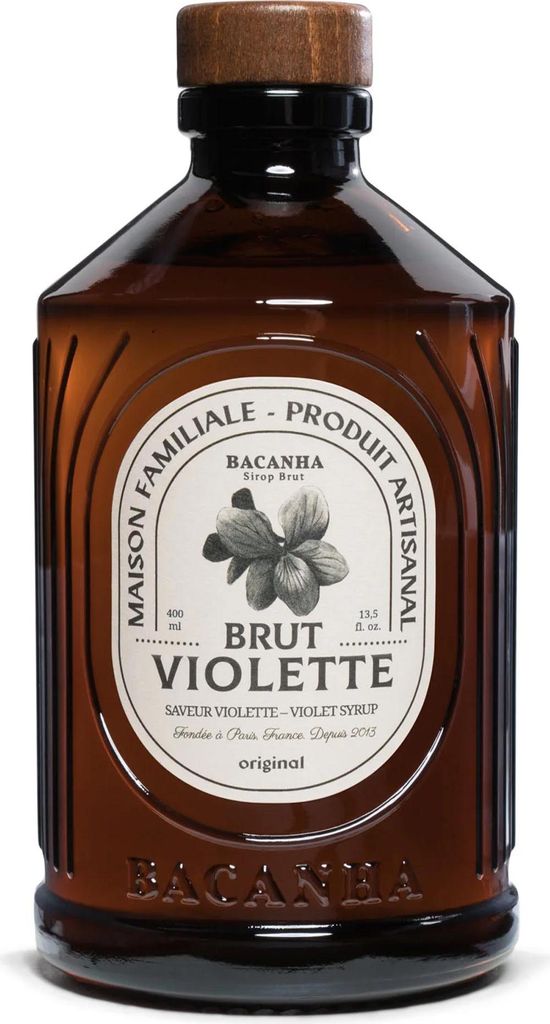 Bacanha Biologische Viooltjesiroop, ongezoet, 400 ml – Productafbeelding 