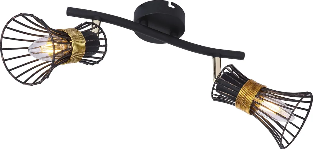 Faretto Design Industriale GLOBO PURRA E14 Metallo Orientabile