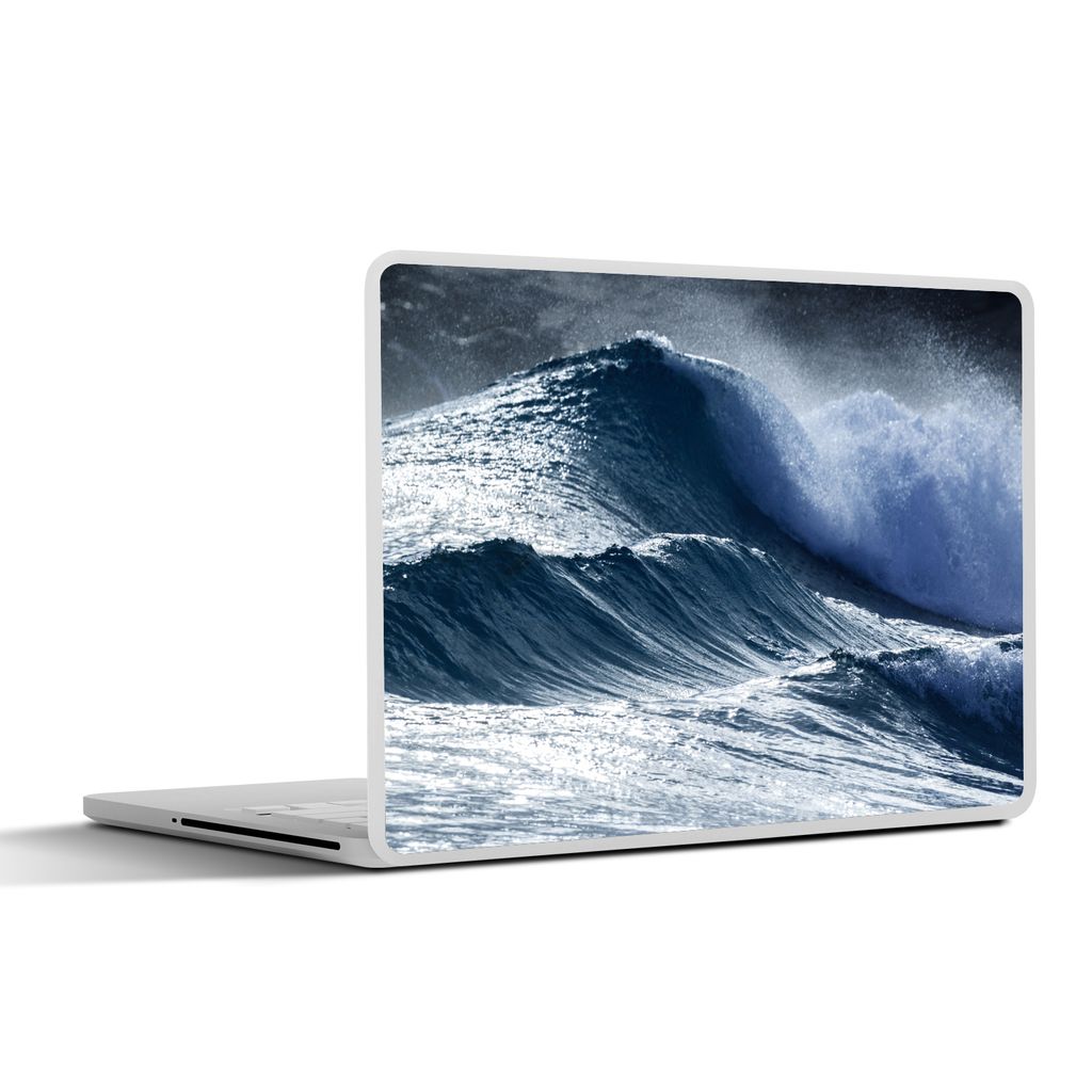 MuchoWow Laptop Aufkleber Sticker Cover Meer - Dunkelheit - Sturm 25x18 cm - Laptop-Deko