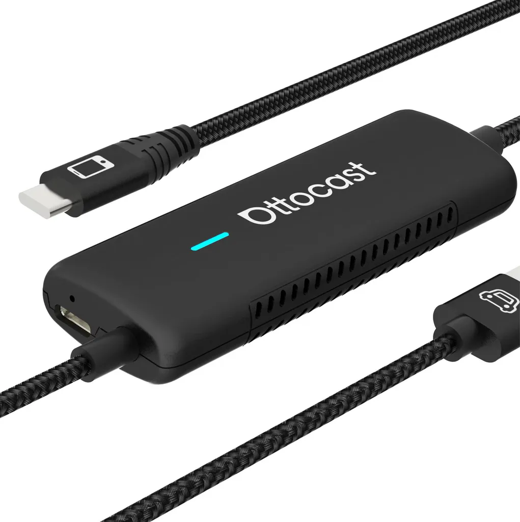 Adaptateur CarPlay sans fil Ottocast CA450-T Mirror Touch pour iPhone 15