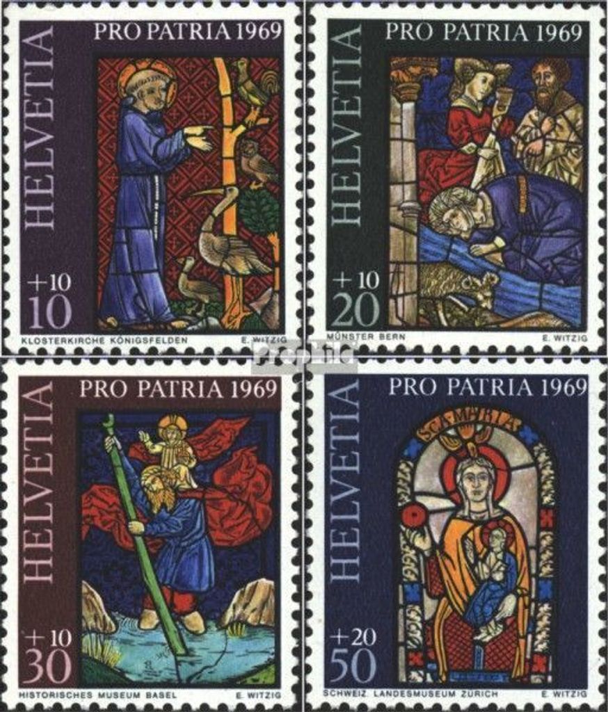 Briefmarken Schweiz 1969 Mi 902-905 (kompl.Ausgabe) postfrisch Pro Patria