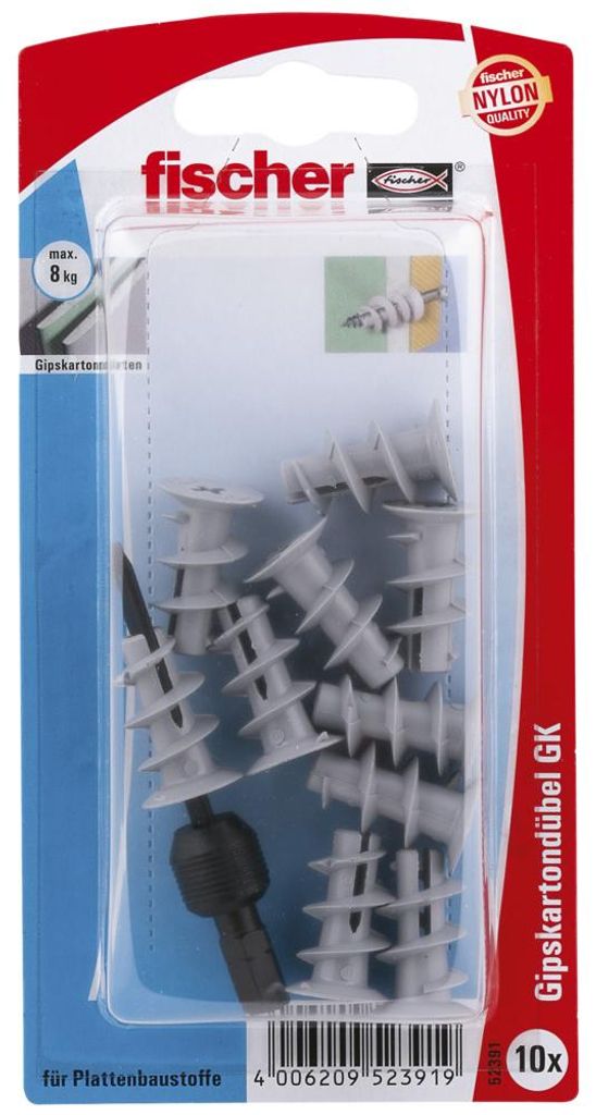 GK-K Gipskartondübel 22mm 10Stk. Produktbild 