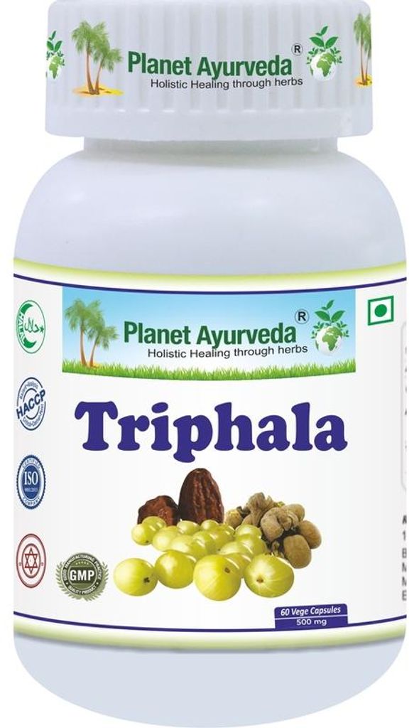 Triphala Kapsule - Zápcha, Trávenie - 500mg 60 kapsúl Obrázok produktu 