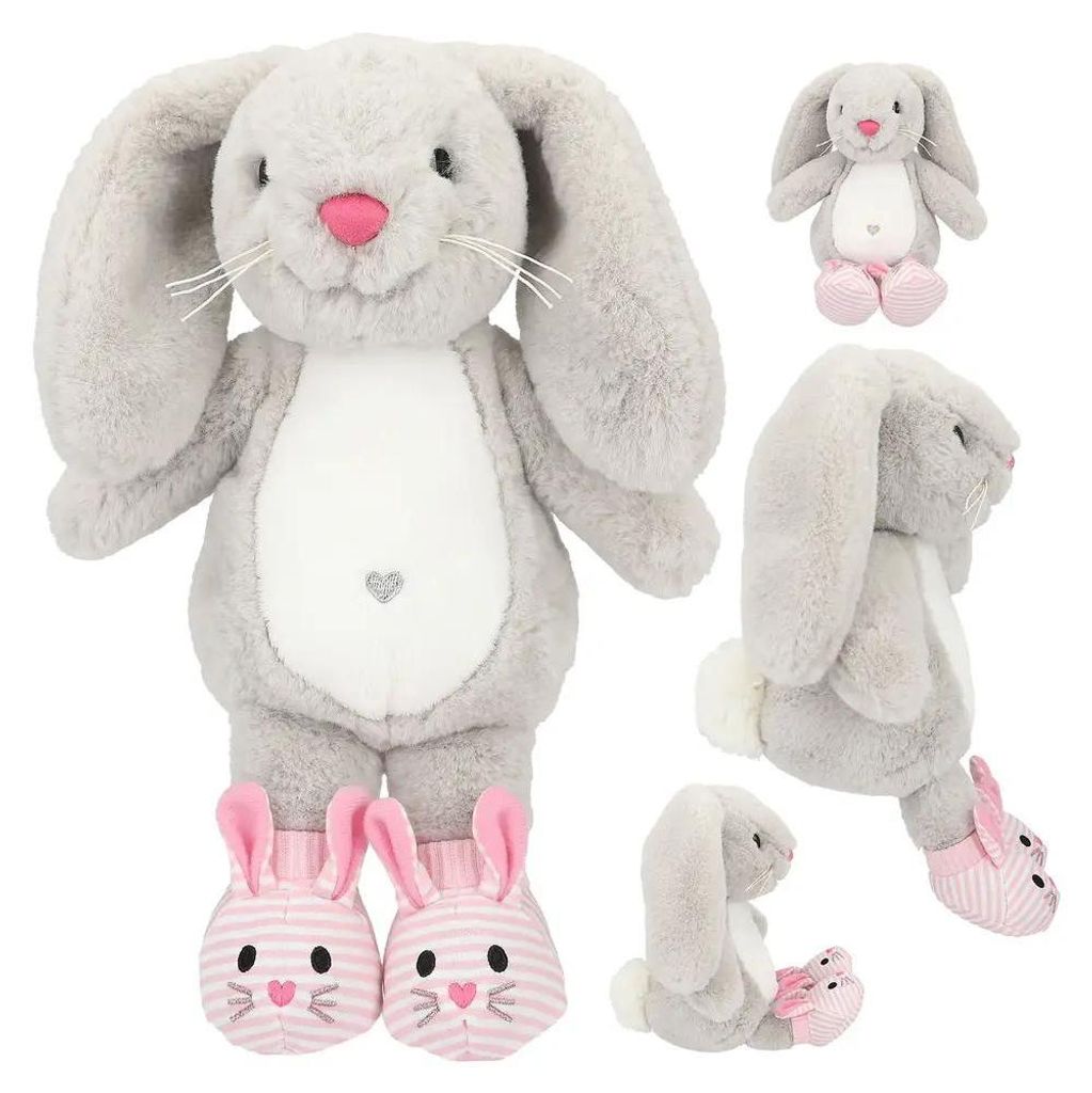 Princess Mimi Plüsch Hase Nelly Grau Mit Schühchen 21 cm Produktbild 