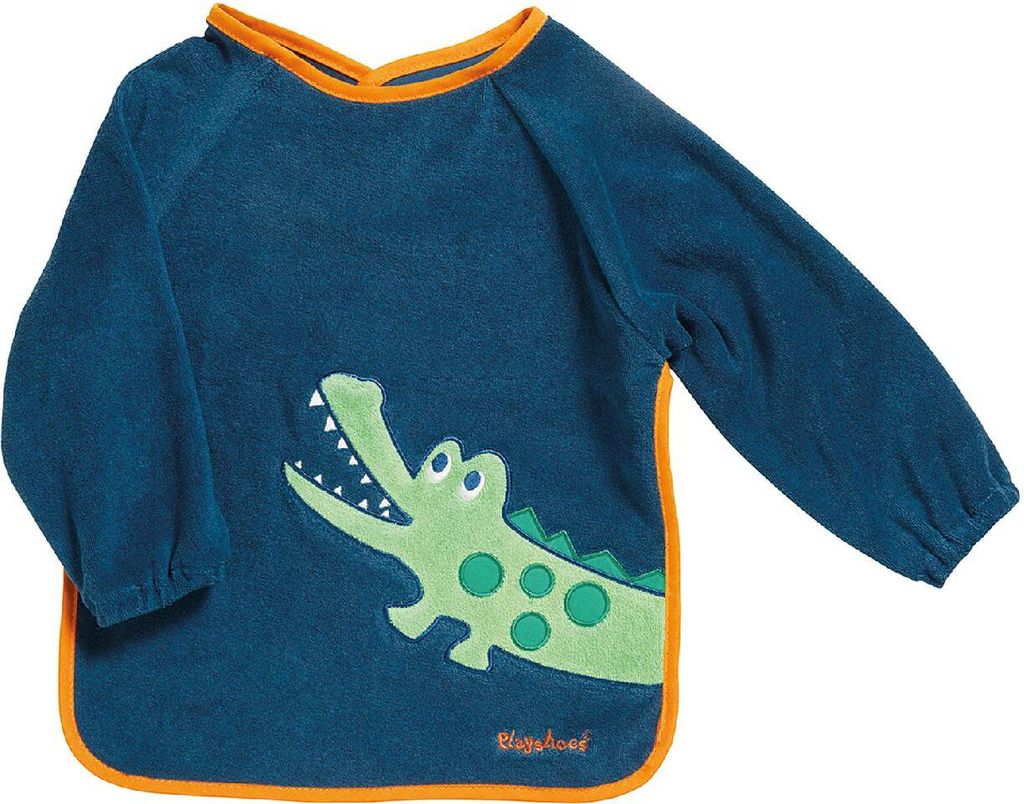 Playshoes Ärmellätzchen mit Klettverschluß Krokodil marine Produktbild 