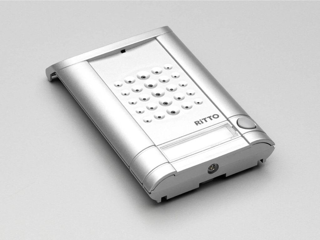 Ritto 1271937 Minivox Tuerstation (1 Taste) Weiss Alu