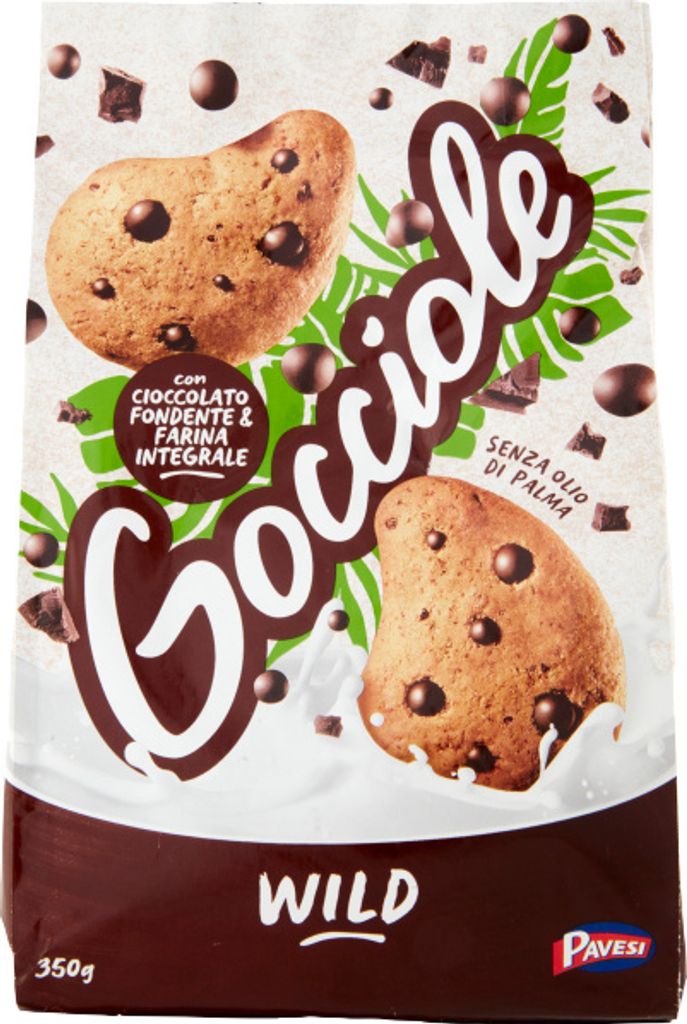 Gocciole Wild Kekse 350g - Pavesi Produktbild 