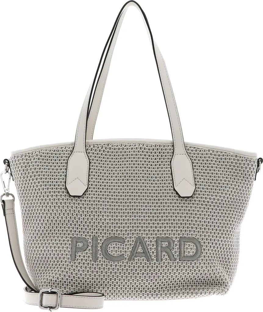 PICARD Knitwork Shopper Shark Sac à épaule Gris Clair en maille chic