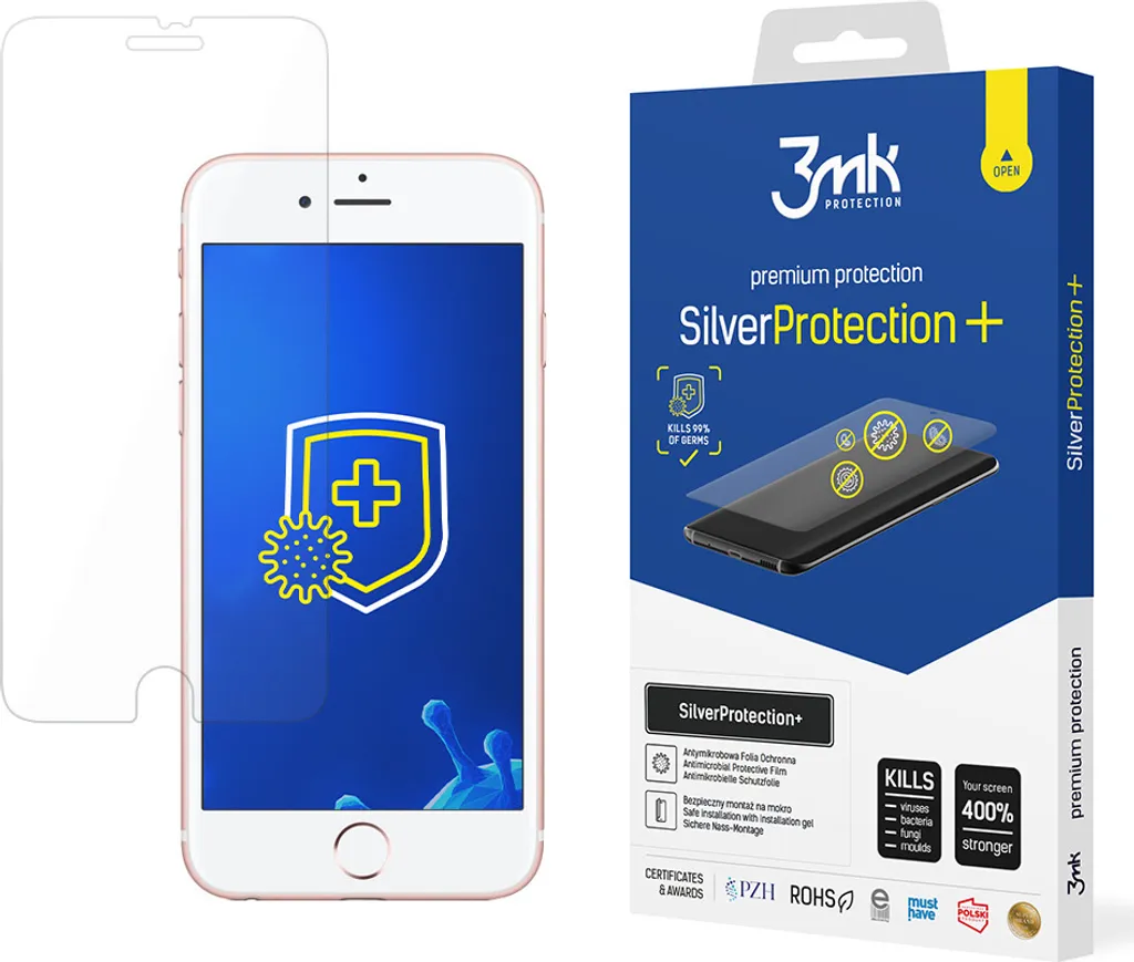 Protezione Igienica 3mk iPhone 7 Plus | SilverProtection+ Sicura