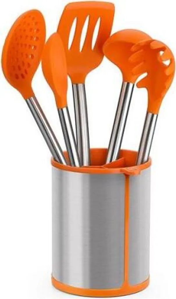 Set de cuisine BRA EFFICIENT A195011 anti-rayures Orange (6 pièces)