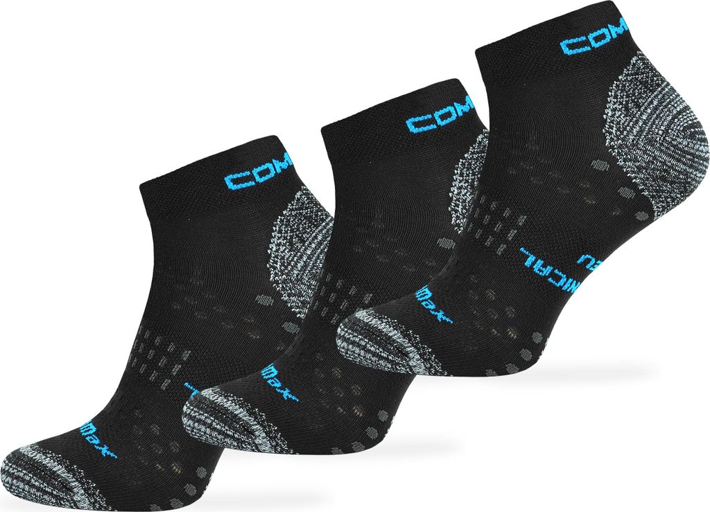 SKIETY Sport Laufsocken Comodo Run5, Wandersocken - Schwarz - 35-38 - 3 Paare