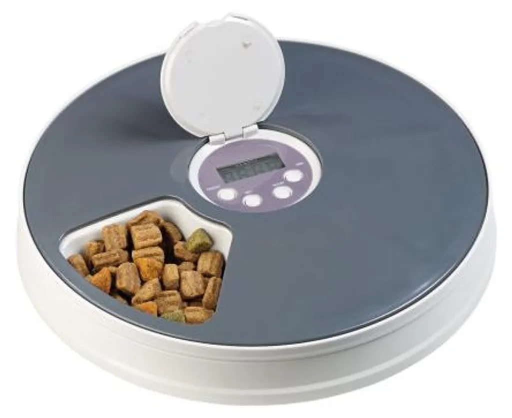 Distributeur nourriture programmable pour petit chien et chat - 4L Blanc - 4
