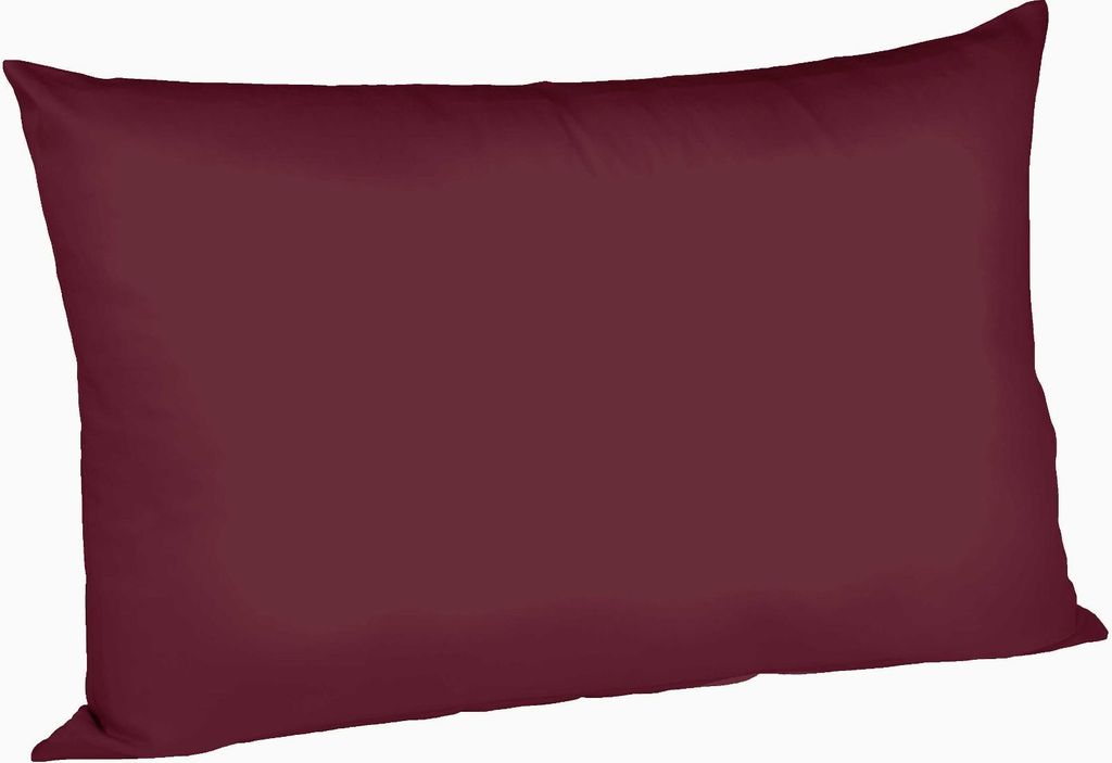 Fleuresse Mako-Satin-Kissenbezug uni colours pflaume 4074