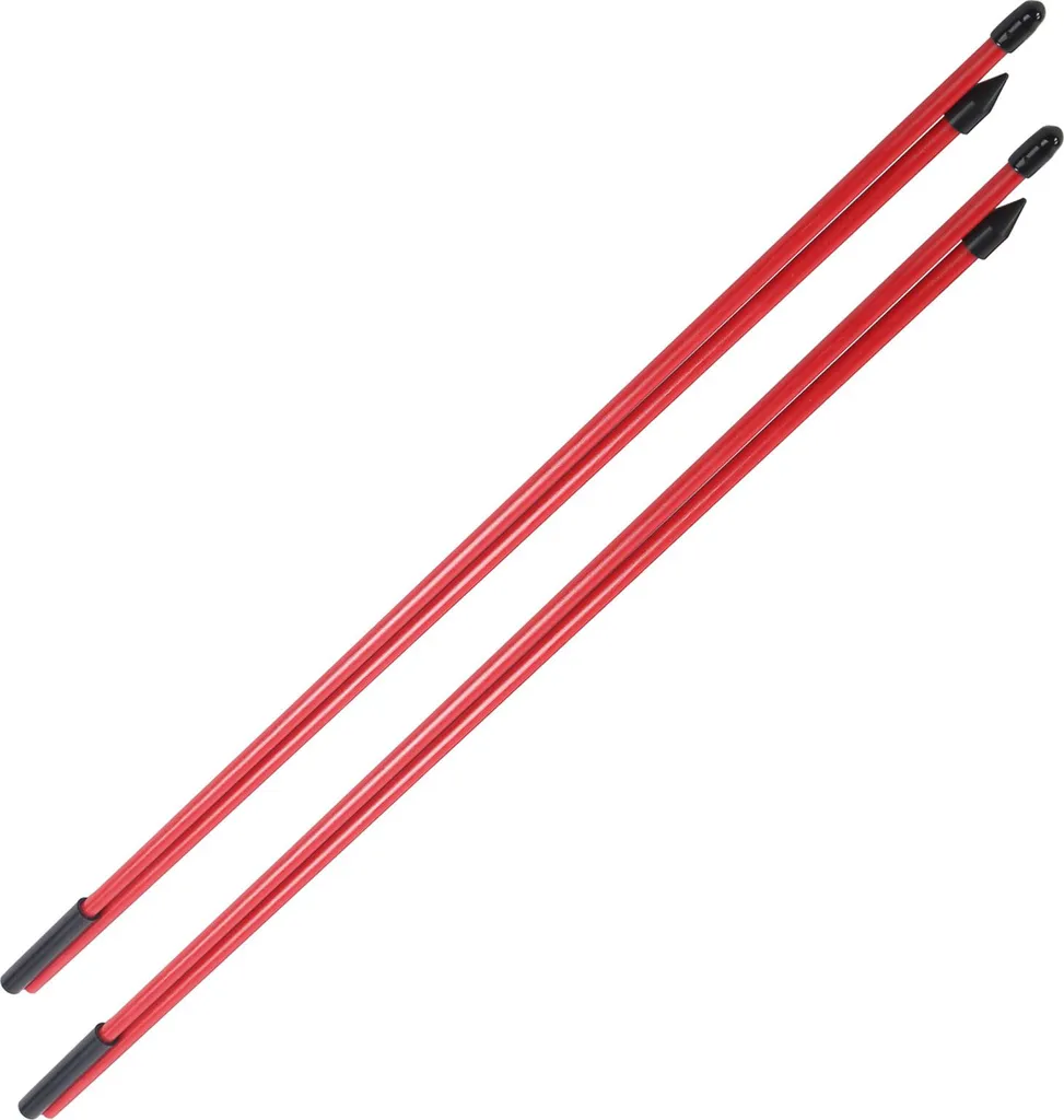 Bâtons d'alignement de golf pour corriger sa posture - Modèle pliable rouge - 4