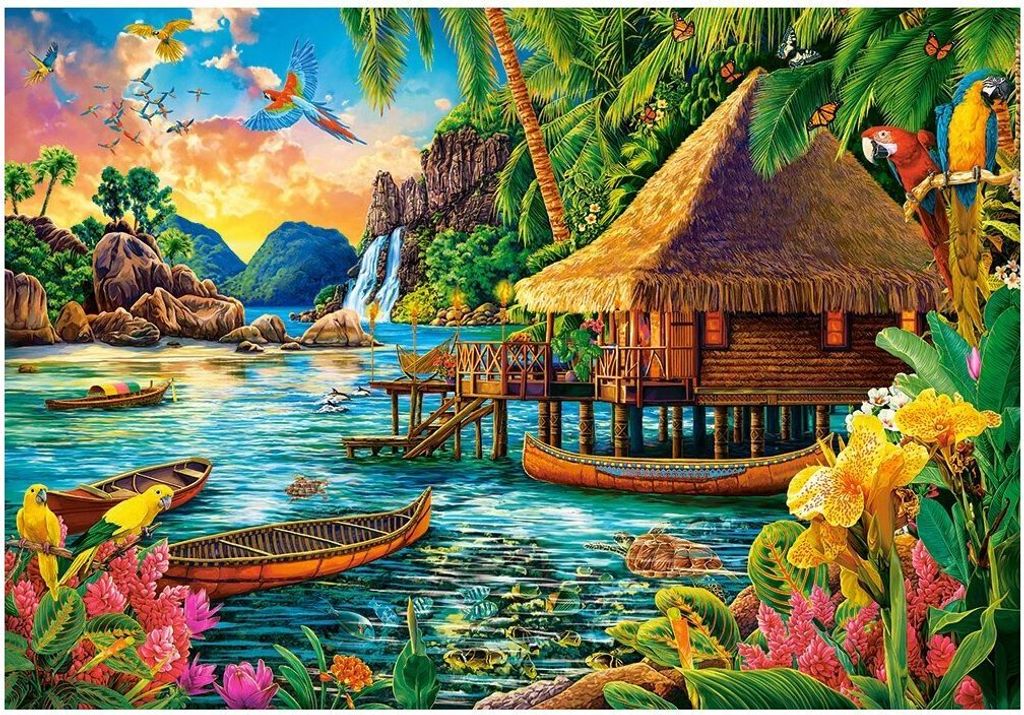 Castorland puzzle 1000 pezzi - the flower mart - Giochi Puzzle