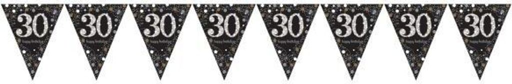 Párty girlanda vlajky 30 let - narozeniny - Happy birthday Obrázek produktu 