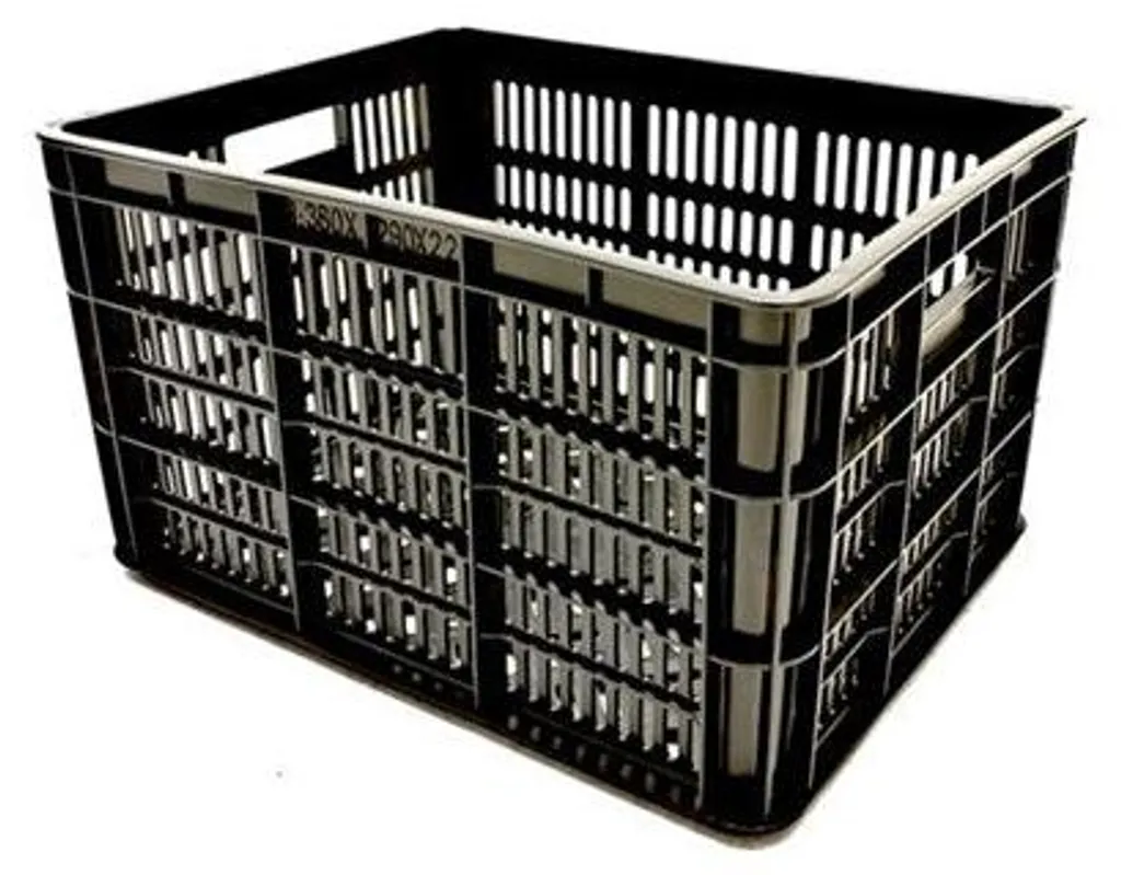 Bac de rangement en plastique König Noir 32 Litres pour Stockage Pro